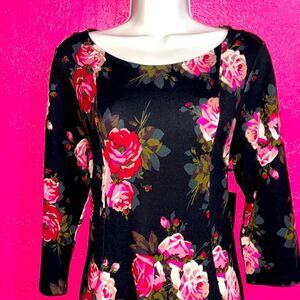 Betsey Johnson for Torrid NWT Mini Dress. Beautiful Floral Print, SZ 0